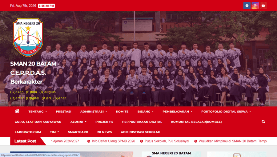 Pengujian Keamanan Web – SMAN 20 Batam