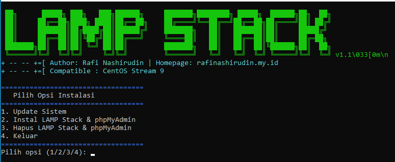 Otomatisasi Server LAMPP (CentOS 9 Stream)
